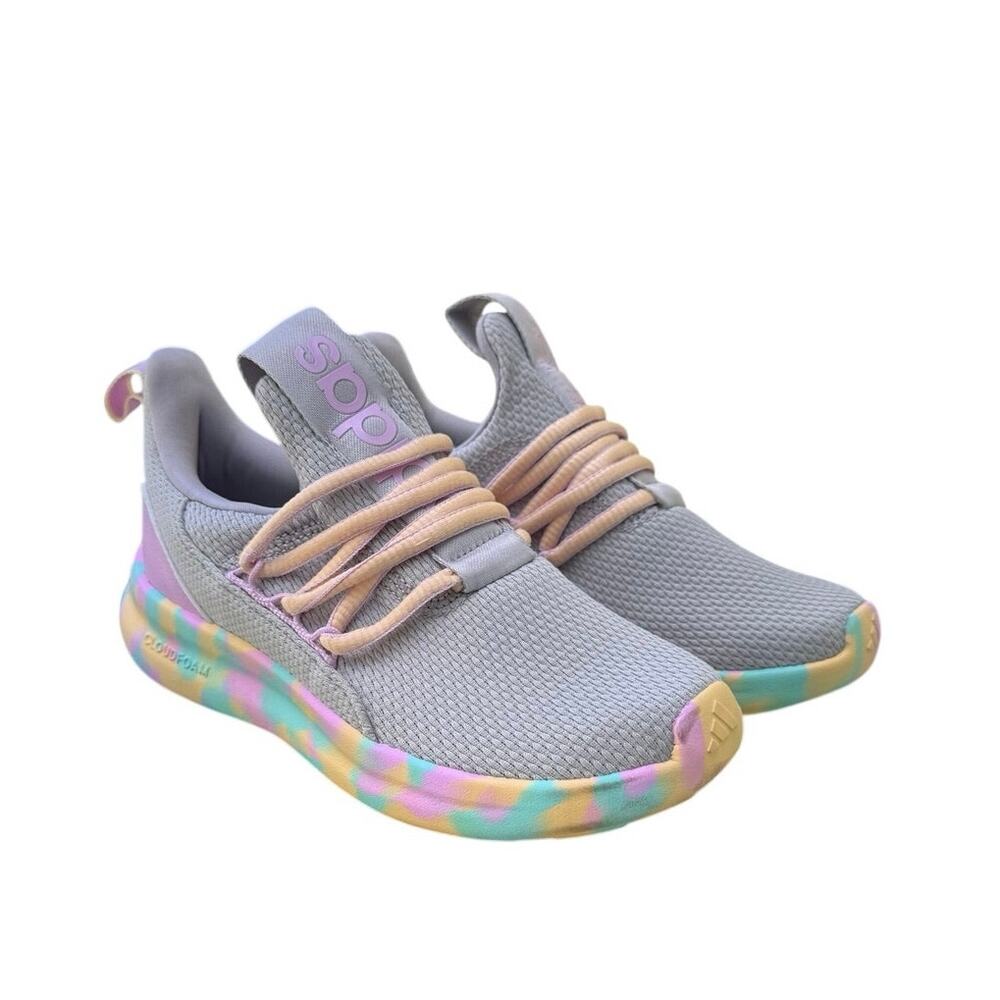 Adidas Lite Racer Adapt 7.0 K Kids 13K Running Shoe Gray Pastel Cloudfoam IH7849